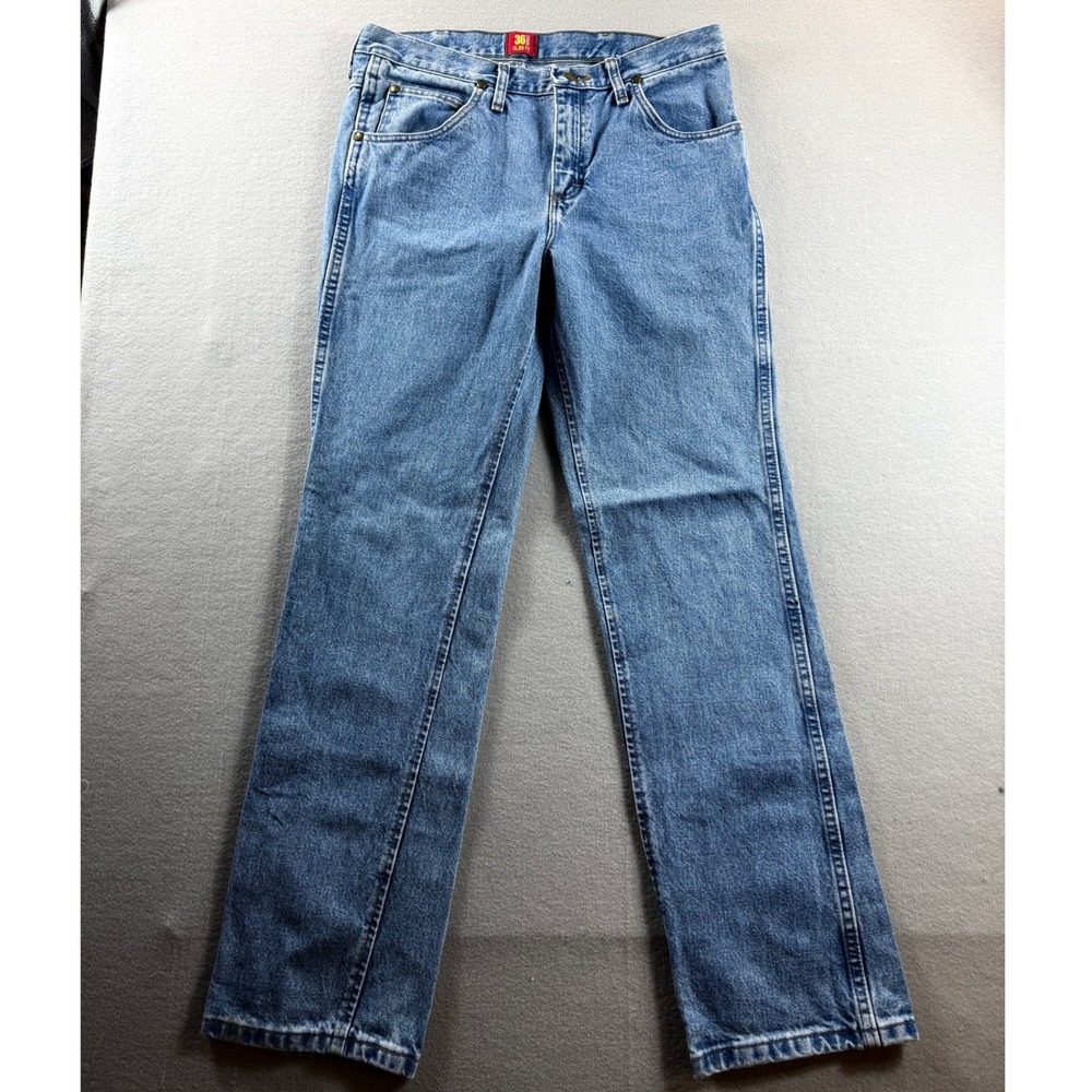 Wrangler Jeans Men 33x32 Blue 36MWZ Slim Fit Denim Pants